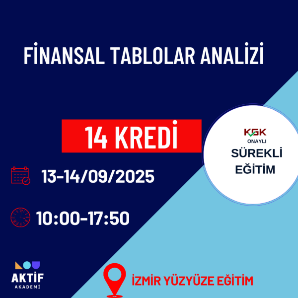 Finansal Tablolar Analizi 14 Kredi