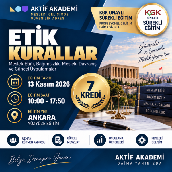 1-Etik Kurallar 7 Kredi 