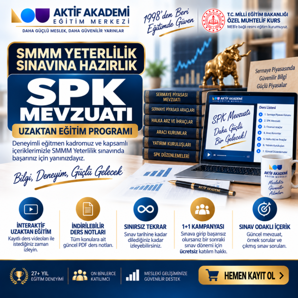 SMMM Yeterlilik Sınavı  SPK Mevzuatı