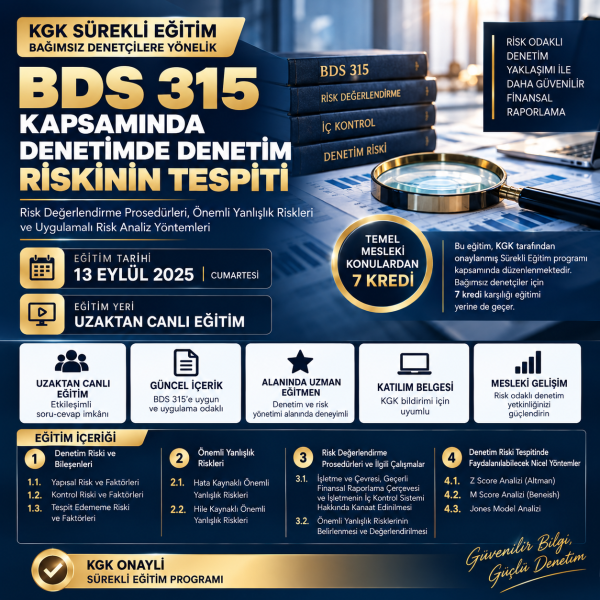 BDS 315 KAPSAMINDA DENETİMDE DENETİM RİSKİNİN TESPİTİ