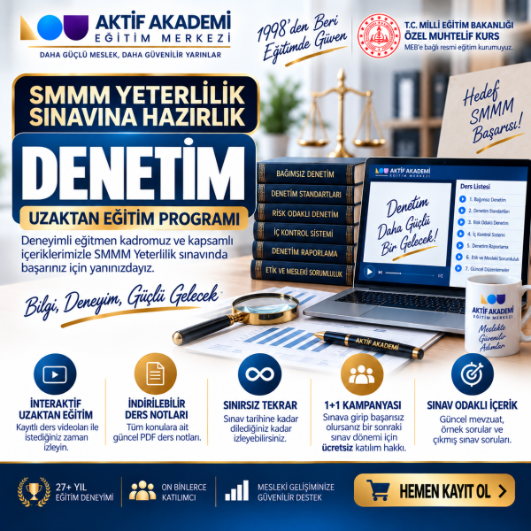 SMMM Yeterlilik Sınavı Denetim