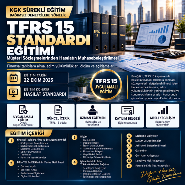 8-TFRS 15- Standartı ( 7 Kredi)
