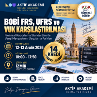 4-BOBİ-FRS, UFRS VE VUK KARŞILAŞTIRILMASI 14 Kredi