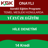 2-Hile Denetimi 14 Kredi