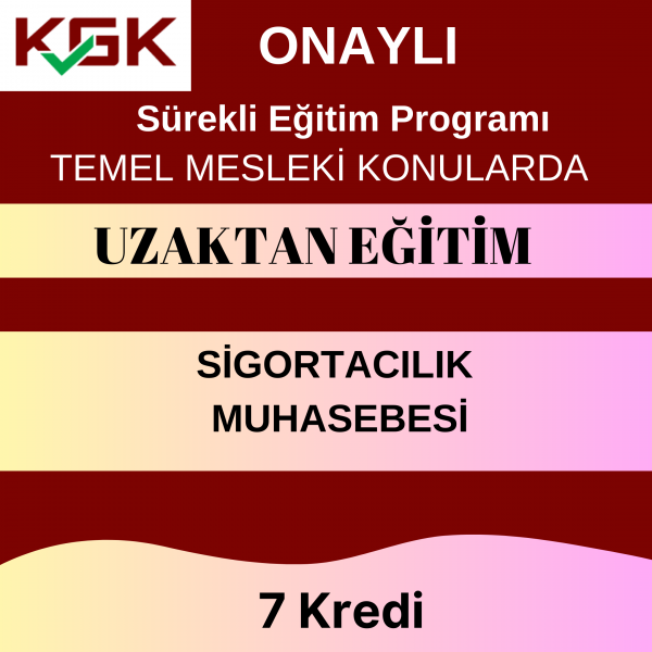 Sigortacılık Muhasebesi 7 Kredi