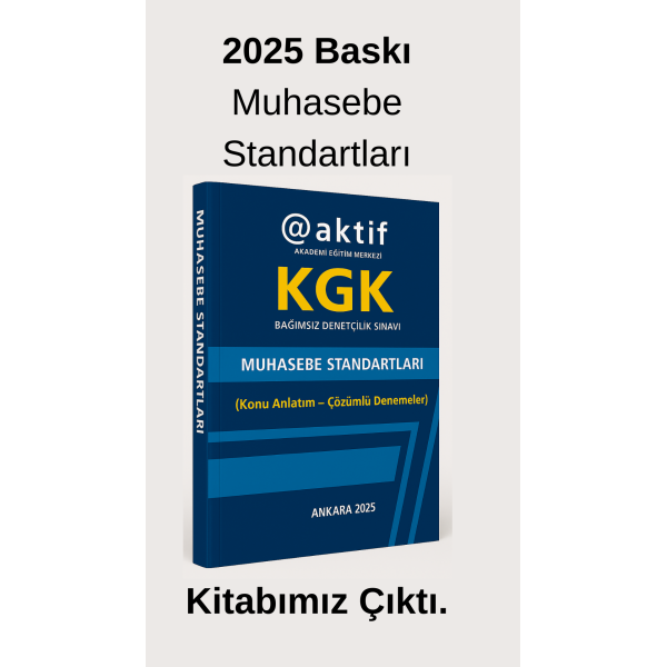 KGK Muhasebe Standartları Kitabı