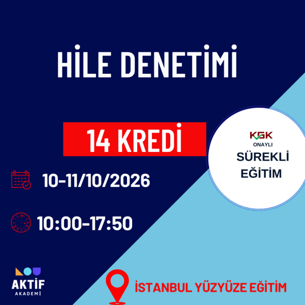 kgk onaylı sürekli egitim hile denetimi
