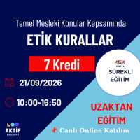 2-Etik Kurallar 7 Kredi 