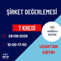 3-Şirket Değerlemesi 7 Kredi