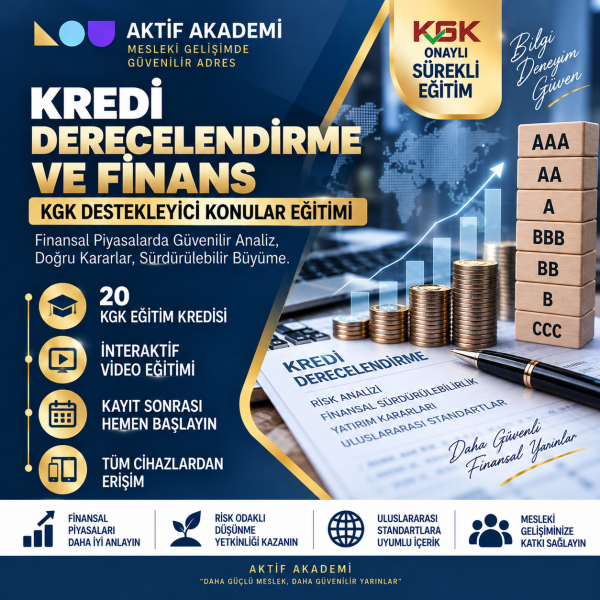 Kredi Derecelendirme ve Finans 20 Saat (20 Kredi)