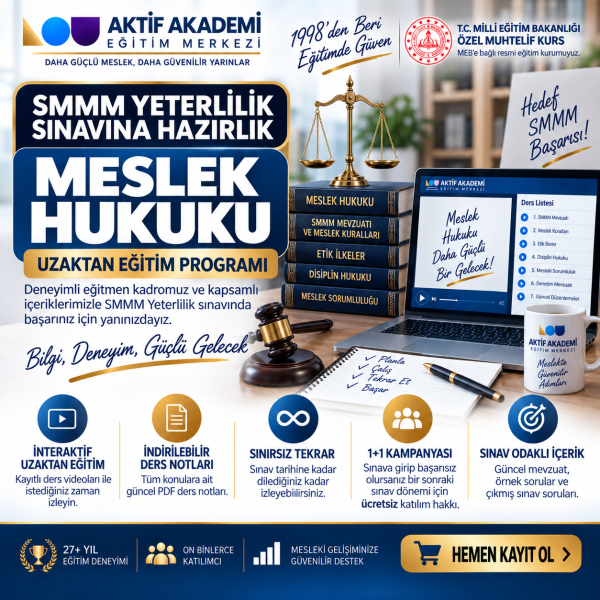 SMMM Yeterlilik Sınavı  Meslek Hukuku