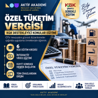 Özel Tüketim Vergisi 6  Saat (6 Kredi)