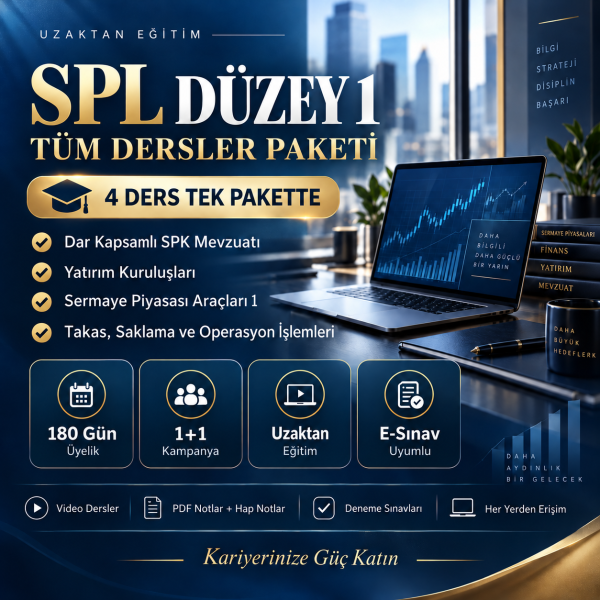 1-1-Uzaktan Eğitim SPL Düzey 1 Sınavı Tüm Dersler 