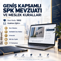 1002-Uzaktan Eğitim Geniş Kapsamlı Sermaye Piyasası Mevzuatı ve Meslek Kuralları 