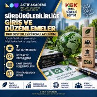 Sürdürülebilirliğe Giriş ve Düzenlemeler  7  Saat (7 Kredi)
