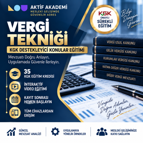 Vergi Tekniği  35 Kredi