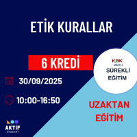 1-Etik Kurallar 6 Kredi 