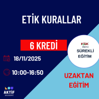 2-Etik Kurallar 6 Kredi 