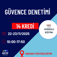 1-Güvence Denetimi 14 Kredi