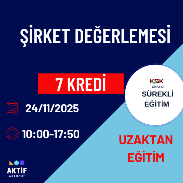 2-Şirket Değerlemesi 7 Kredi