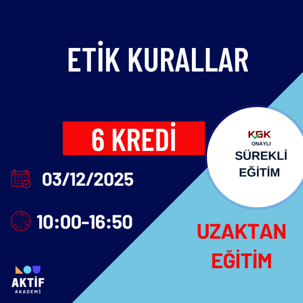 1-Etik Kurallar 6 Kredi 