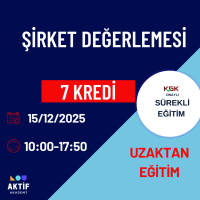 1-Şirket Değerlemesi 7 Kredi