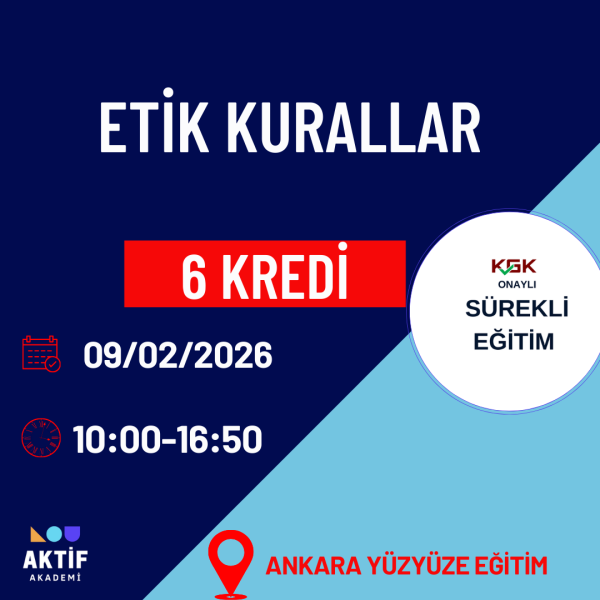 1-Etik Kurallar 6 Kredi 