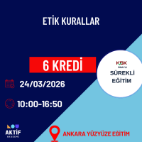 1-Etik Kurallar 6 Kredi 