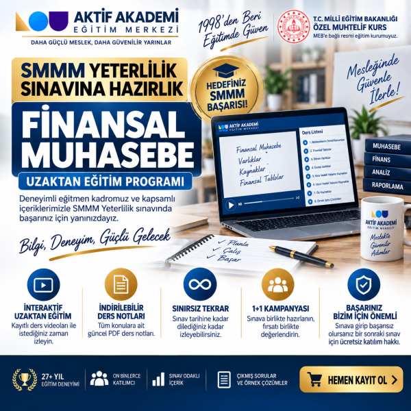 SMMM Yeterlilik Sınavı  Finansal Muhasebe