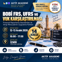 4-BOBİ-FRS, UFRS VE VUK KARŞILAŞTIRILMASI 14 Kredi