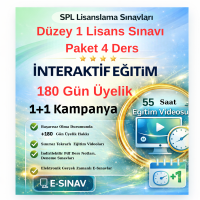 0-Uzaktan Eğitim SPL Düzey 1 Sınavı Tüm Dersler 