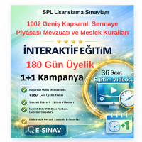 Uzaktan Eğitim Geniş Kapsamlı Sermaye Piyasası Mevzuatı ve Meslek Kuralları 