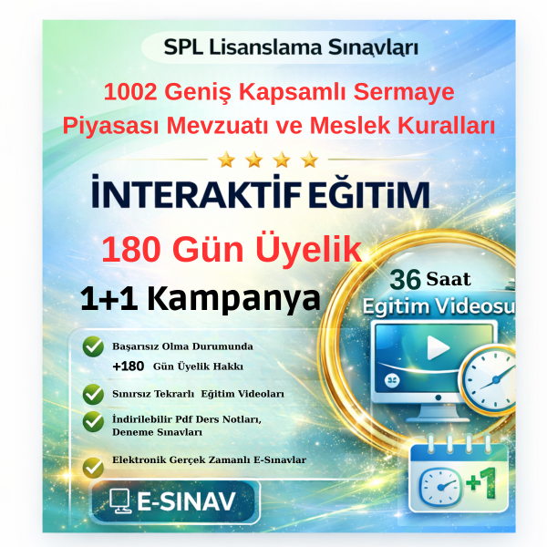 Uzaktan Eğitim Geniş Kapsamlı Sermaye Piyasası Mevzuatı ve Meslek Kuralları 