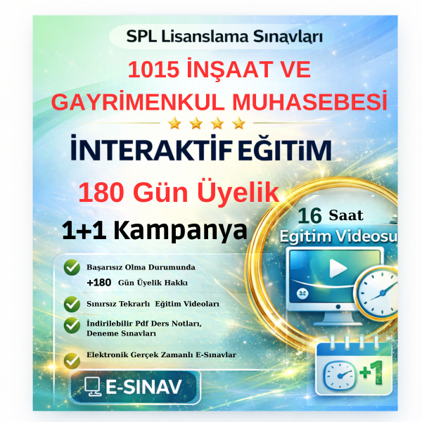 1-1015- Uzaktan Eğitim İnşaat ve Gayrimenkul Muhasebesi