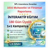 Uzaktan Eğitim Muhasebe ve Finansal Raporlama (14 Saat Ders Videosu)