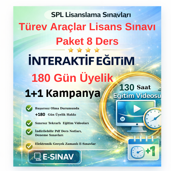 Türev Araçlar Lisans Sınavı Paketin Tamamı