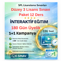 Uzaktan Eğitim SPL Düzey 3 Sınavı Tüm Dersler 