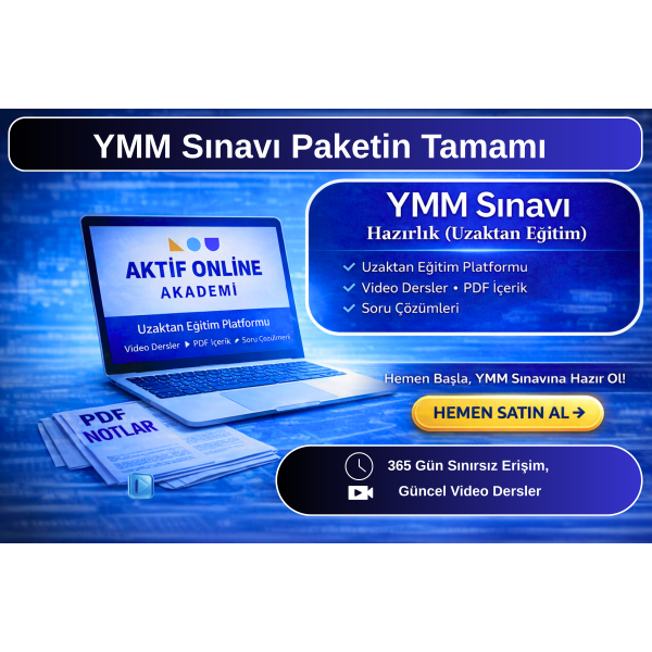 YMM Sınavına Hazırlık Eğitimi  Paketin Tamamı