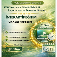 KGK Kurumsal Sürdürülebilirlik Raporlaması ve Denetimi Sınavı Hazırlık Eğitimleri 