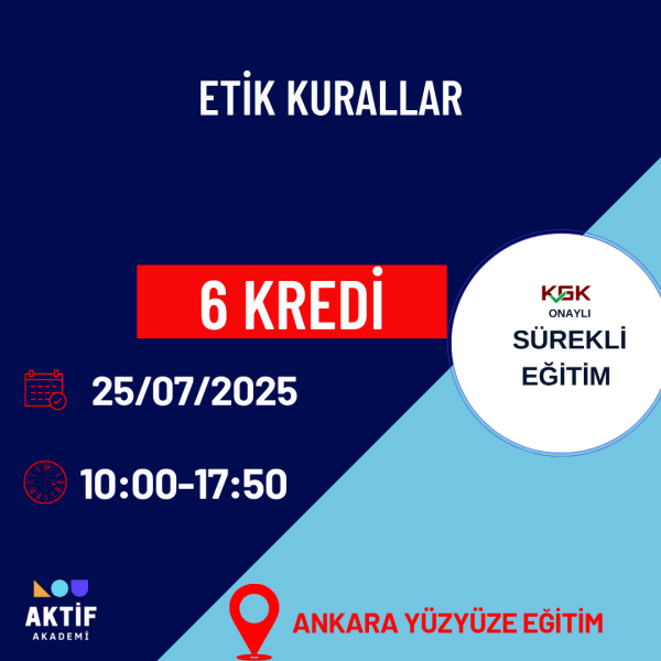 1-Etik Kurallar 6 Kredi 