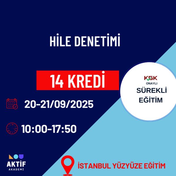 kgk onaylı sürekli egitim hile denetimi